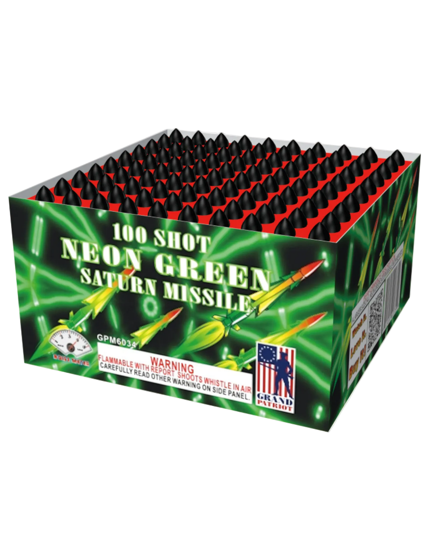Saturn Missile Battery - 100 shot Neon Green - GPM6034