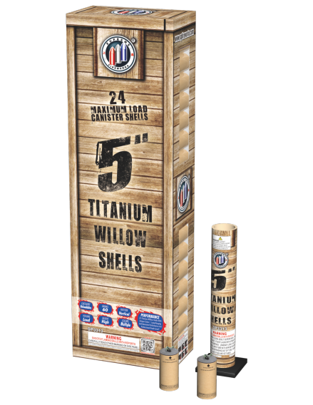 Titanium Willow Shells - 5" Super Shells- SP3313