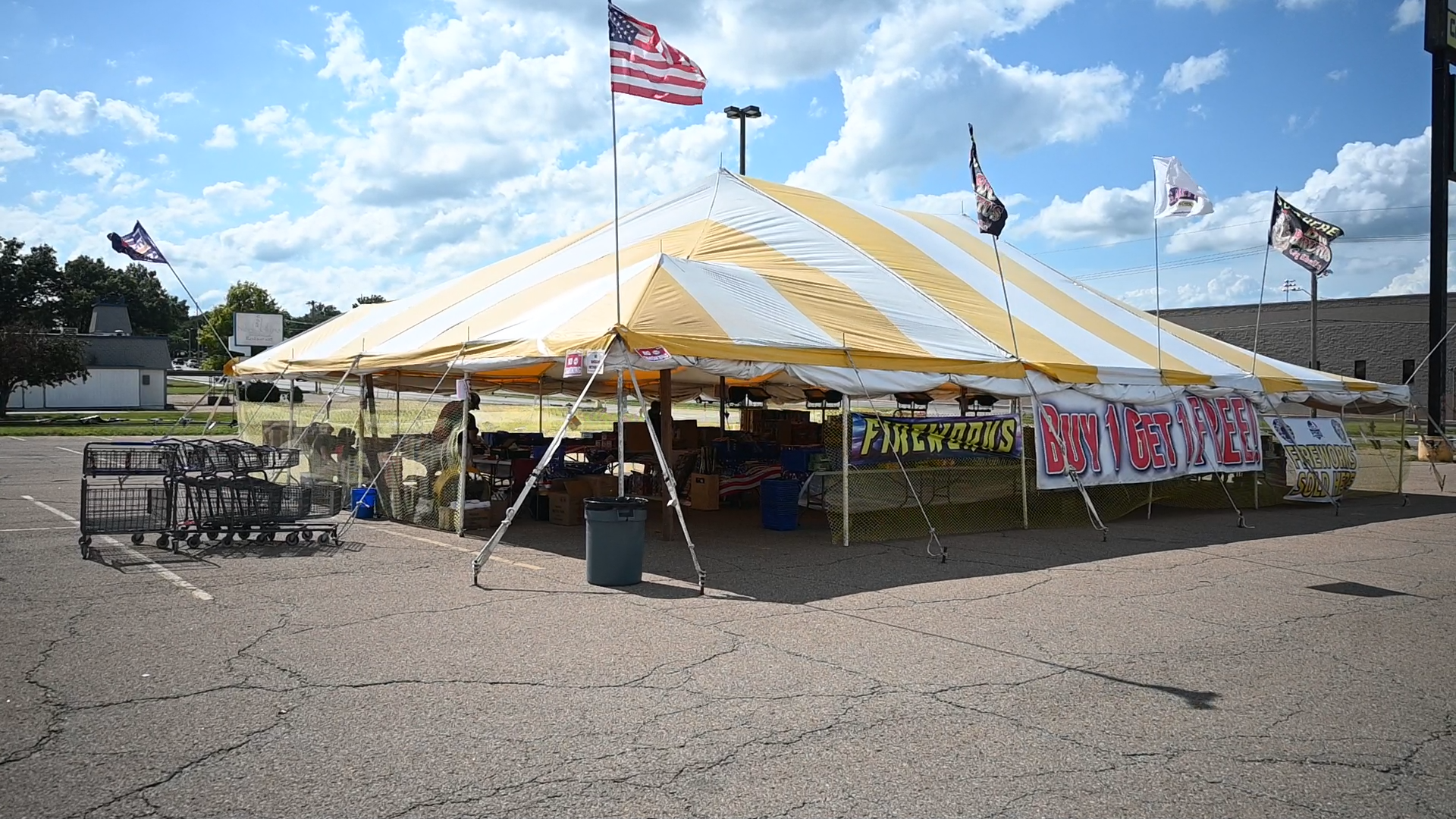 Topeka Garrett's Fireworks Dollar Tree location