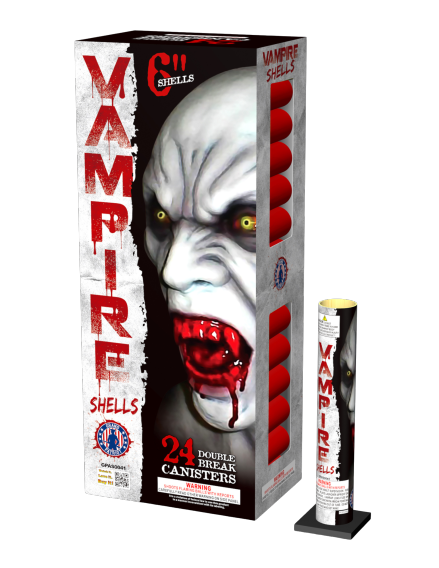 Vampire Shells - 6" Double Break Super Shells - GPAS0041