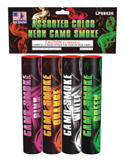 Assorted Color Neon Camo Smoke - GPS8020
