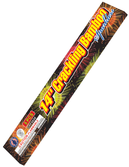 14" Crackling Bamboo Sparkler - GPF5026-1