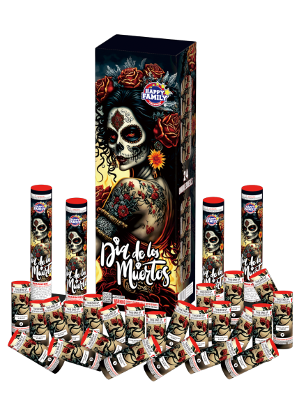 Dia De Los Muertos 5" Canister Shells - JLC5008