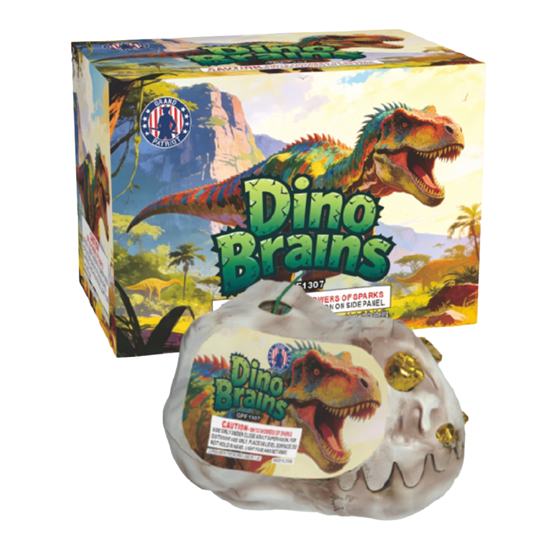 Dino Brains -GPF1307 – Garrett's Fireworks Wholesale Store