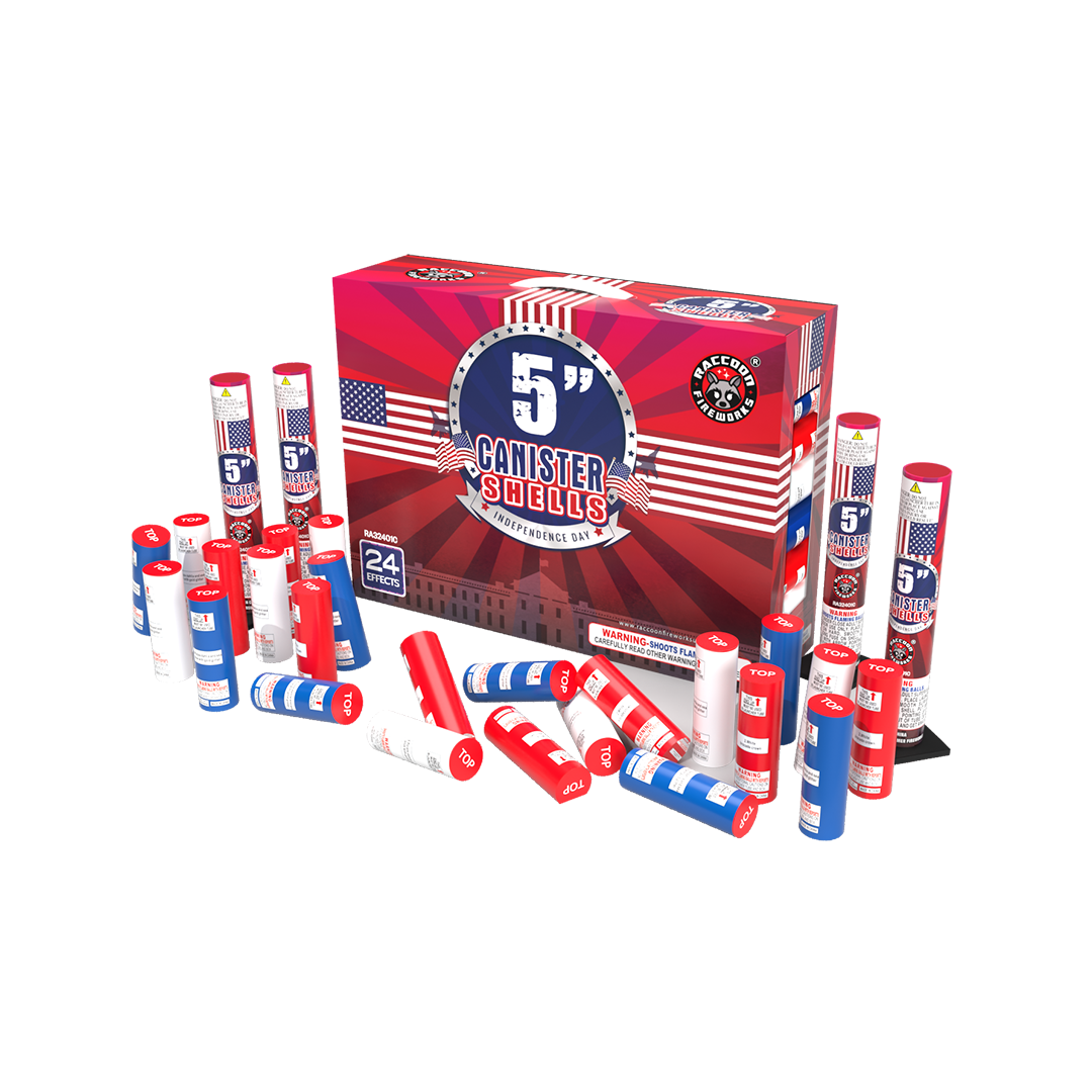 Independence Day Compact - 5" Canister Shell -RA32401C