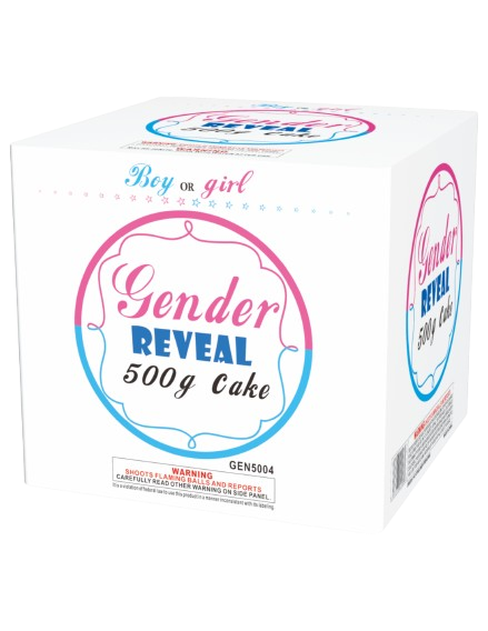 Gender Reveal 500g Cake (Blue) - 25 shot - GEN5004
