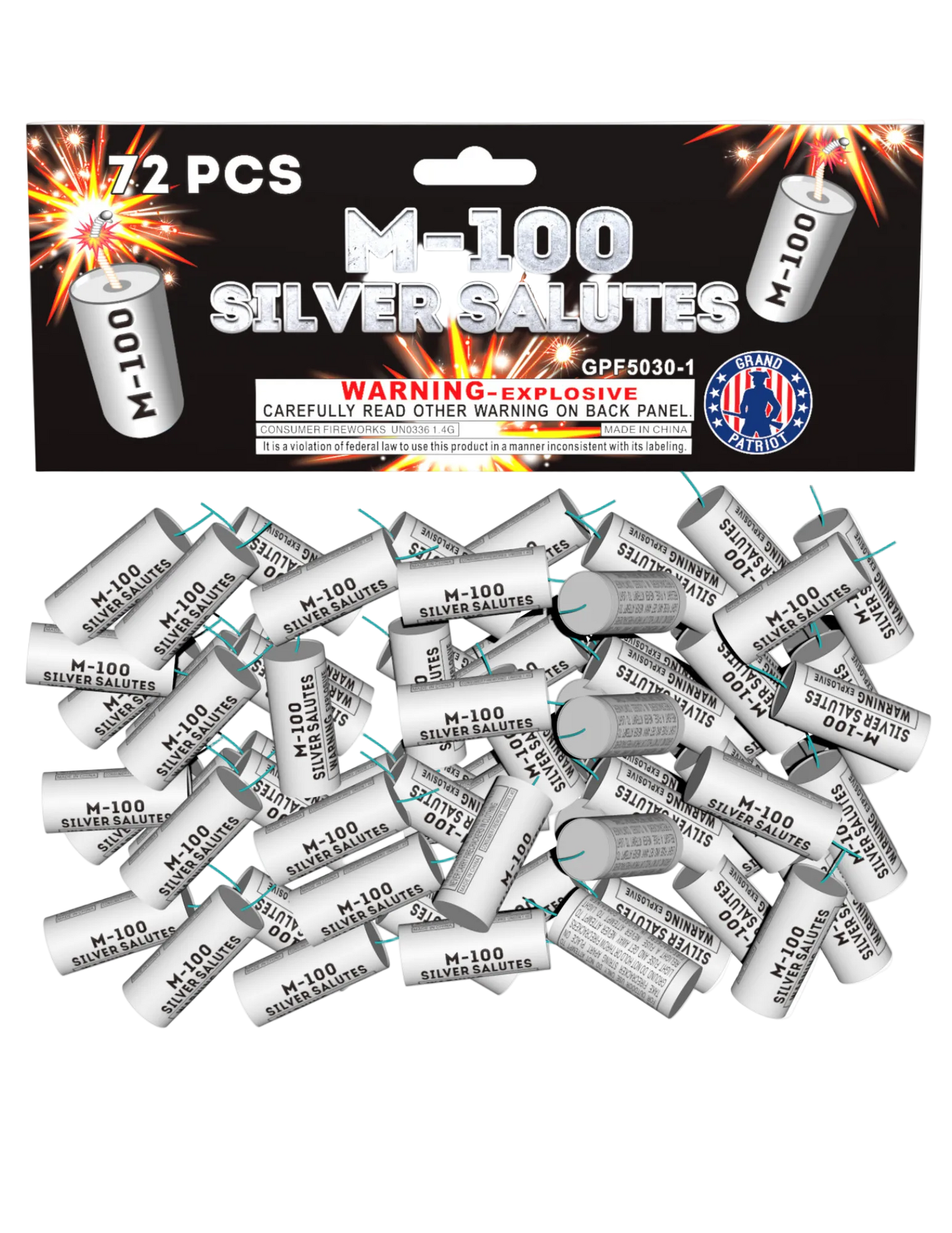 M-100 Silver Salutes (72 pack) - GPF5030-1