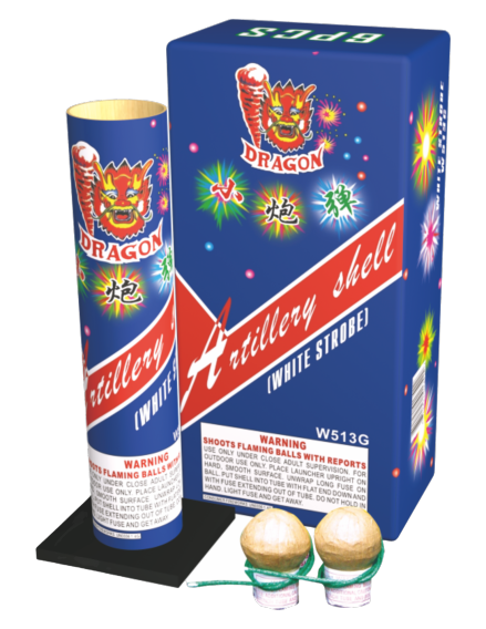 Artillery Shell, White Strobe (blue box) - W513G