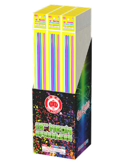 18" Neon Sparklers - 0780C